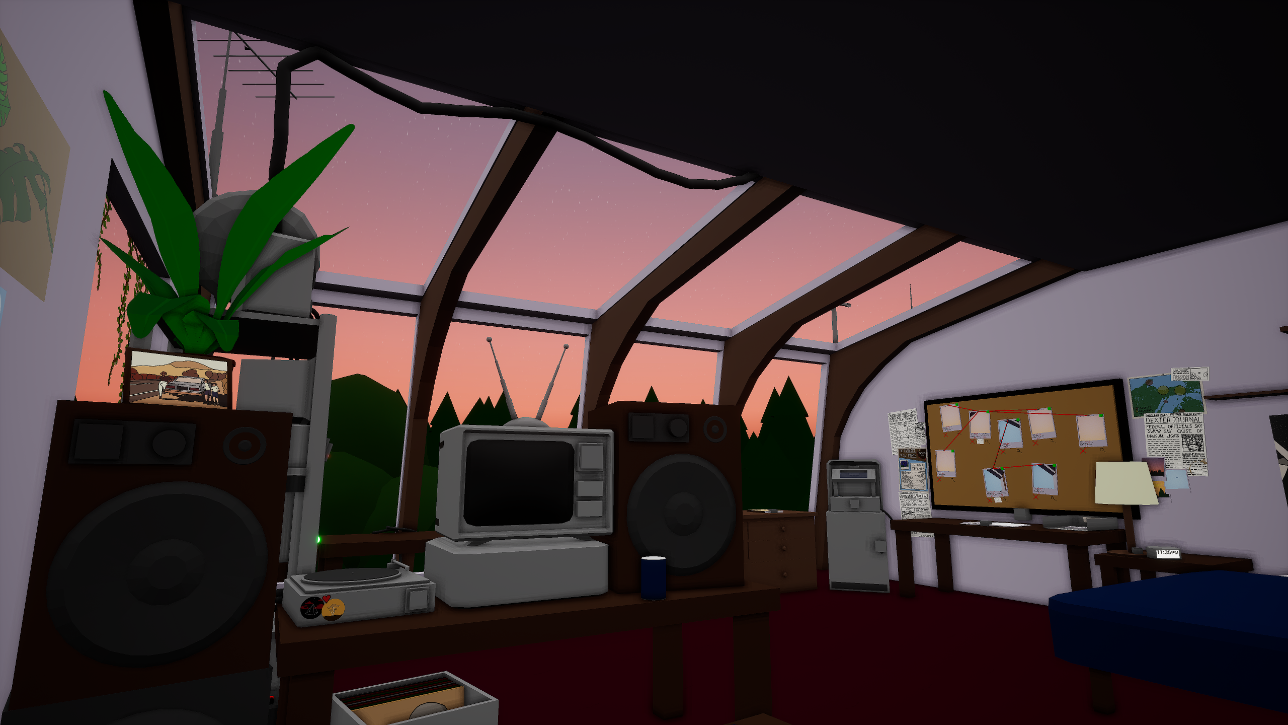 A view from the back of the room